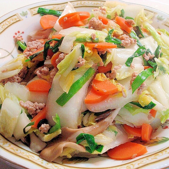 たっぷり野菜と舞茸★そぼろ炒め~♪